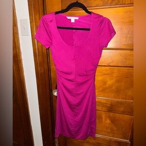 Diane Von Furstenberg Fuchsia Mini Dress
